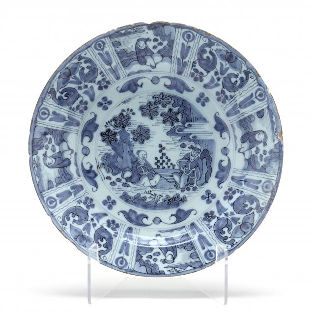 dutch-delft-kraak-style-blue-and-white-chinoiserie-plate