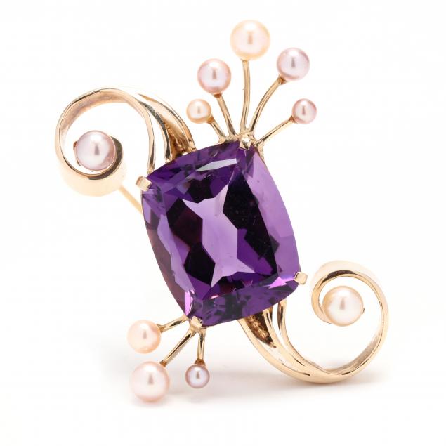 gold-amethyst-and-pearl-brooch