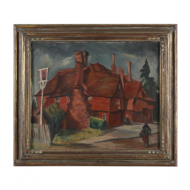 a-mid-century-painting-of-an-english-village