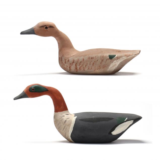 percy-carawan-nc-1910-2005-pair-of-green-winged-teal