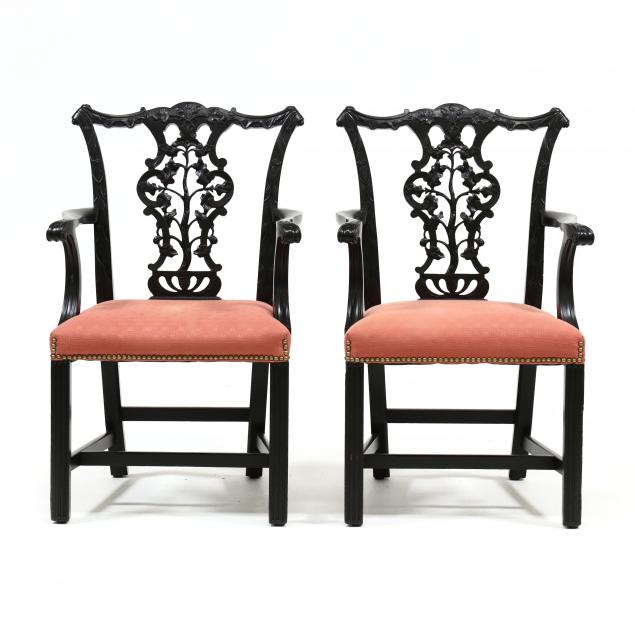 pair-of-chippendale-style-carved-and-painted-armchairs