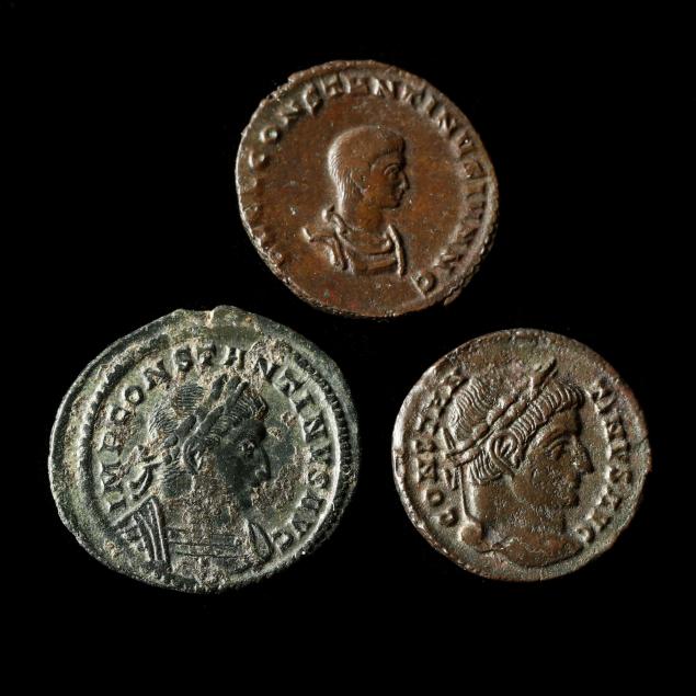 three-scarcer-constantinian-bronze-coins