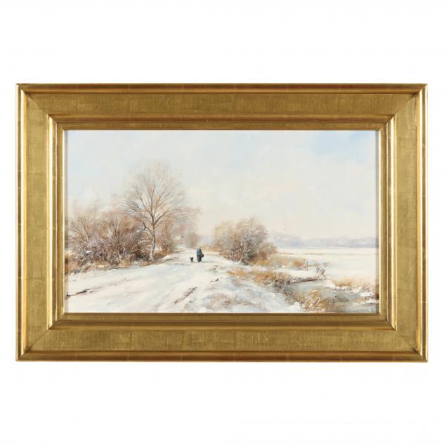 gert-jan-veenstra-dutch-b-1957-snowy-landscape