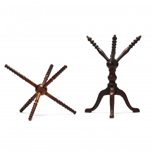 two-georgian-turned-wood-plate-stands-or-cats