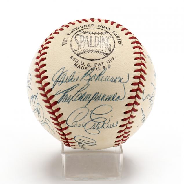 brooklyn-dodgers-autographed-team-baseball-1950s