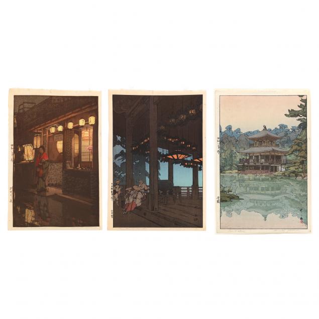 hiroshi-yoshida-japanese-1876-1950-three-woodblock-prints