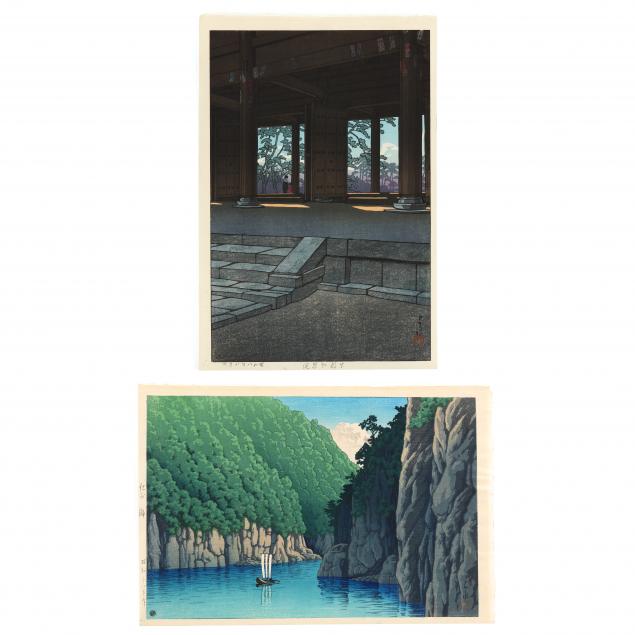 hasui-kawase-japanese-1883-1957-two-woodblock-prints