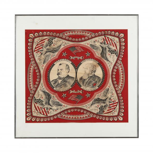 grover-cleveland-allan-thurman-jugate-bandana-for-1888-election