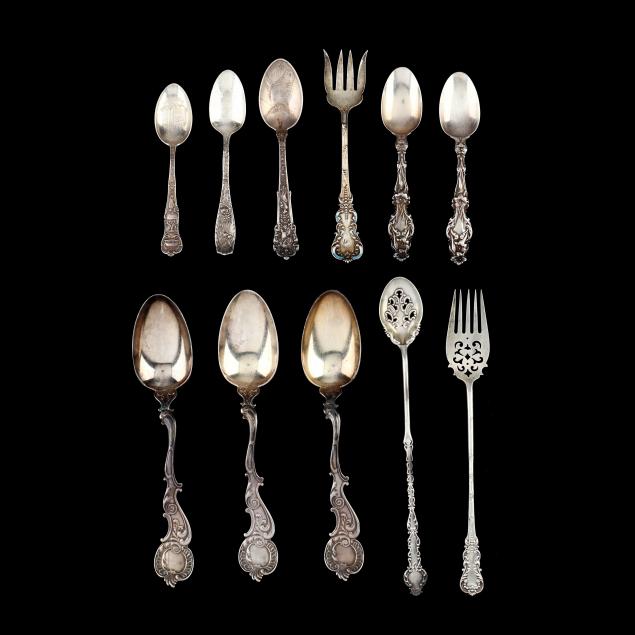 eleven-pieces-of-sterling-silver-flatware