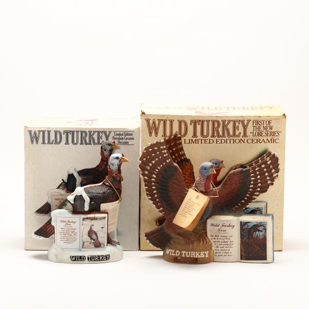 wild-turkey-bourbon-whiskey-in-porcelain-decanters