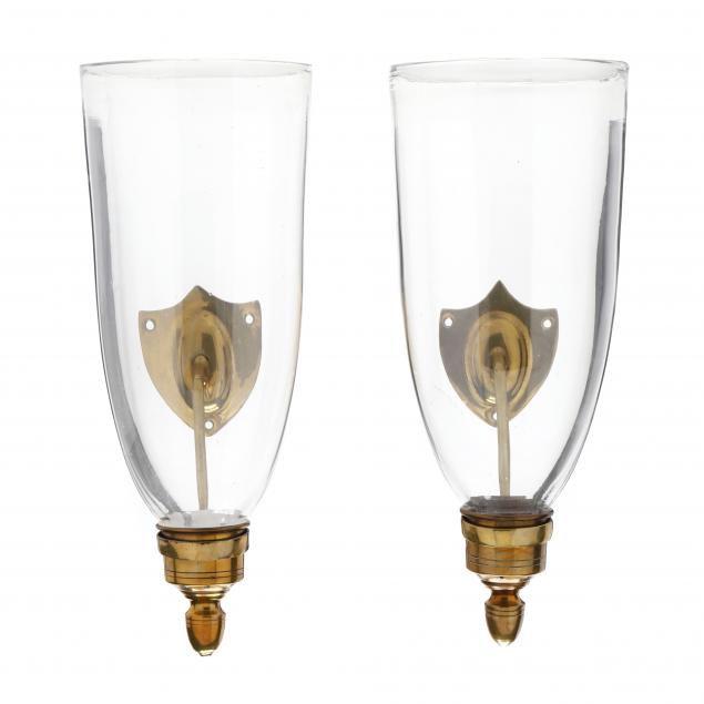 pair-of-regency-brass-and-glass-hurricane-wall-sconces