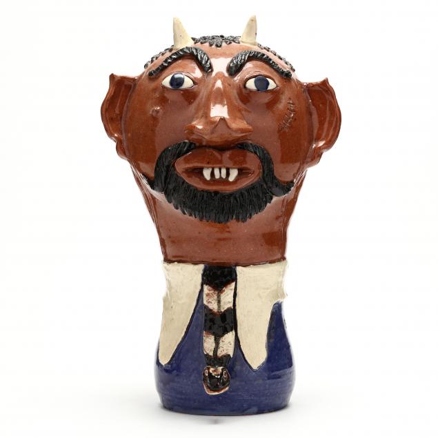 albert-hodge-vale-nc-b-1941-devil-bust-sculpture