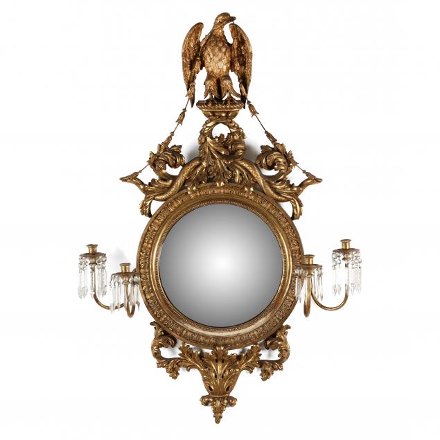 classical-carved-and-gilt-girandole-convex-mirror