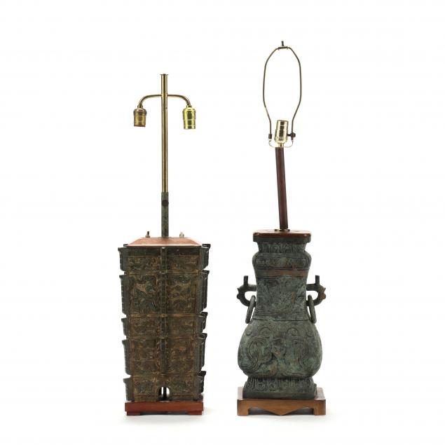 two-chinese-style-bronze-vase-lamps
