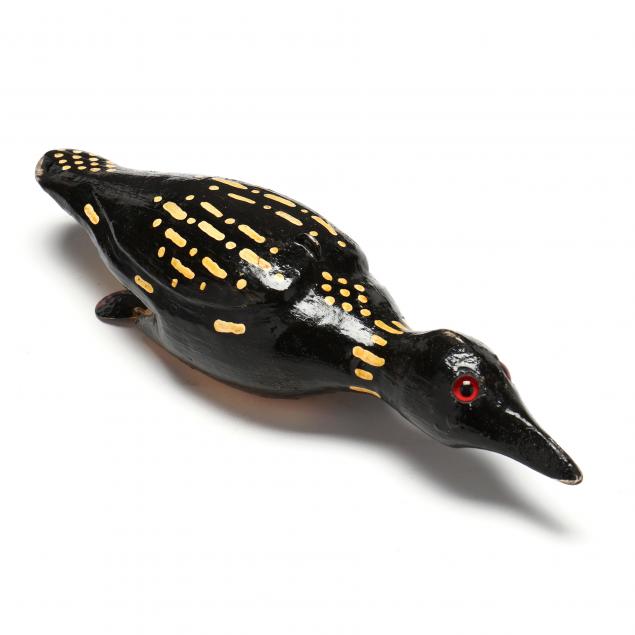Duluth Fishing Decoys (MN), Spear Fishing Loon Duck Decoy (Lot 3349 -  Spring Sporting Art AuctionMar 2, 2023, 10:00am)