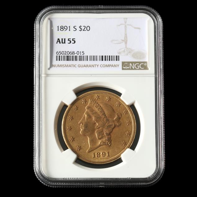 1891-s-20-liberty-head-gold-double-eagle-ngc-au55