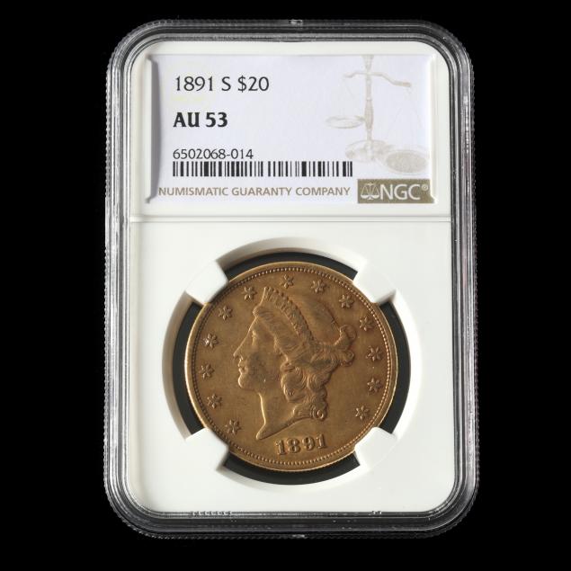 1891-s-20-liberty-head-gold-double-eagle-ngc-au53