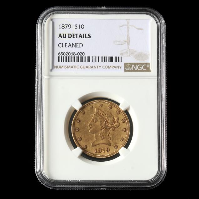 1879-10-liberty-head-gold-eagle-ngc-au-details-cleaned