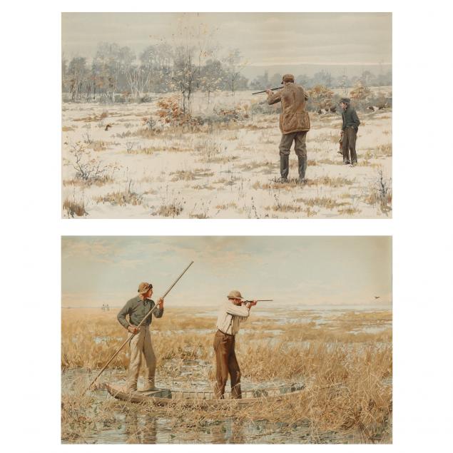 a-b-frost-american-1851-1928-i-rail-shooting-i-i-rabbit-shooting-i-two-works