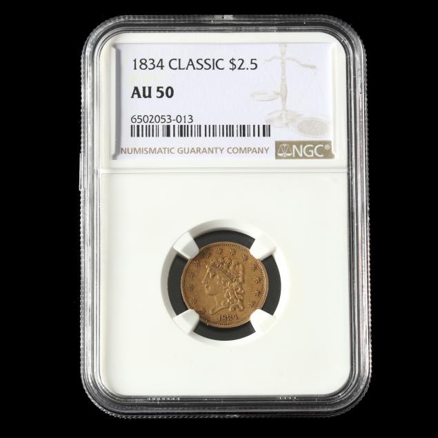 1834-classic-gold-2-50-quarter-eagle-ngc-au50