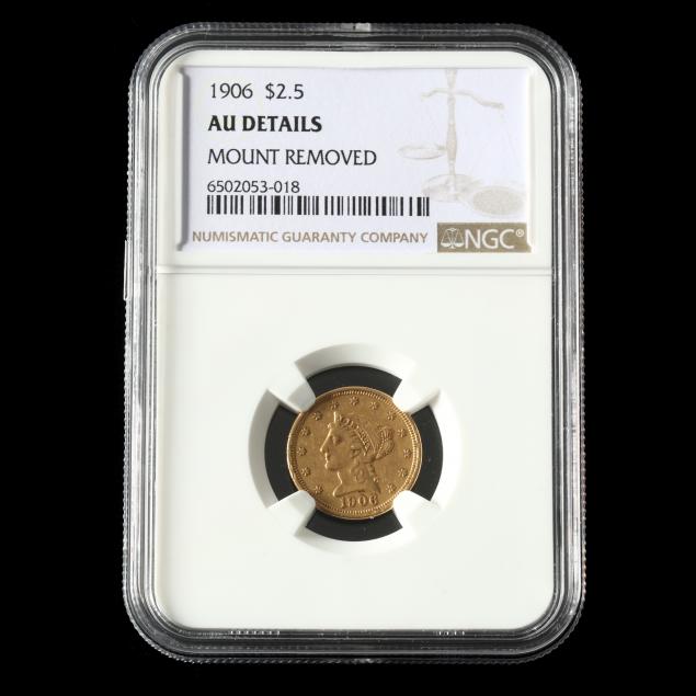 1906-2-50-liberty-head-gold-quarter-eagle-ngc-au-details-mount-removed