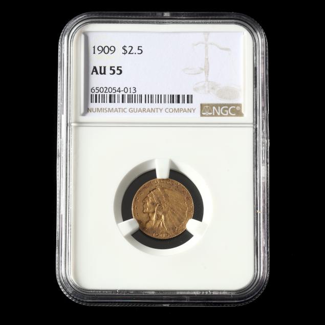 1909-2-50-indian-head-gold-quarter-eagle-ngc-au55