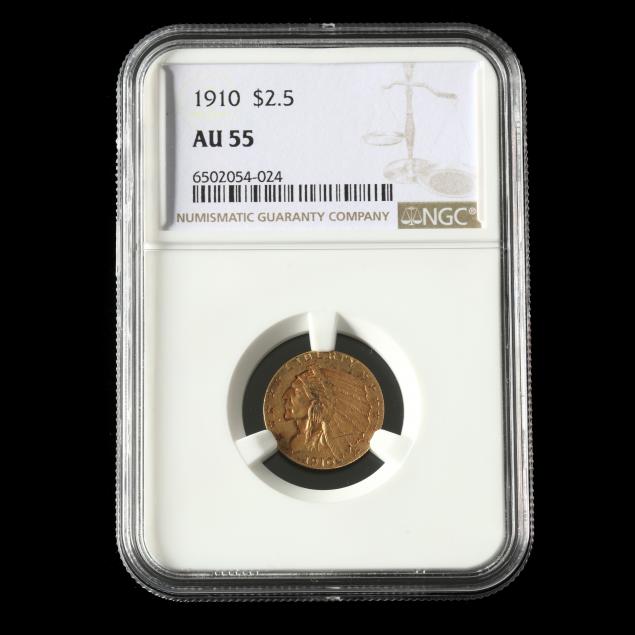 1910-2-50-indian-head-gold-quarter-eagle-ngc-au55