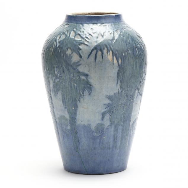 newcomb-college-pottery-large-moon-and-palm-baluster-vase