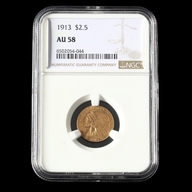 1913-2-50-indian-head-gold-quarter-eagle-ngc-au58