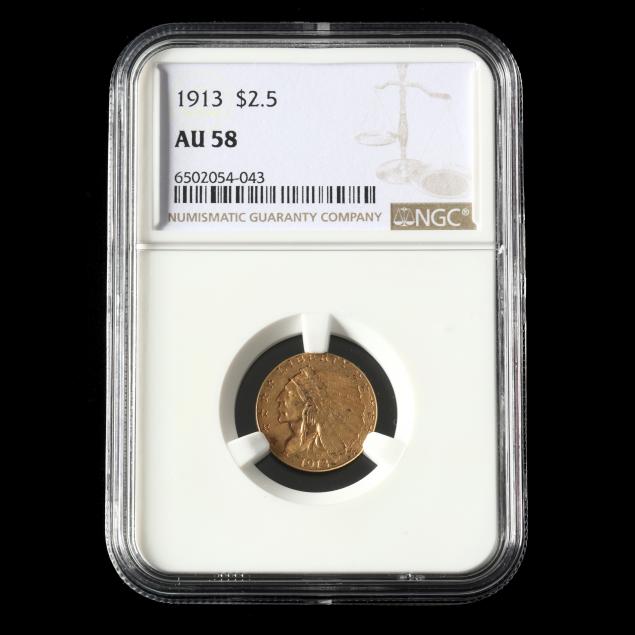 1913-2-50-indian-head-gold-quarter-eagle-ngc-au58