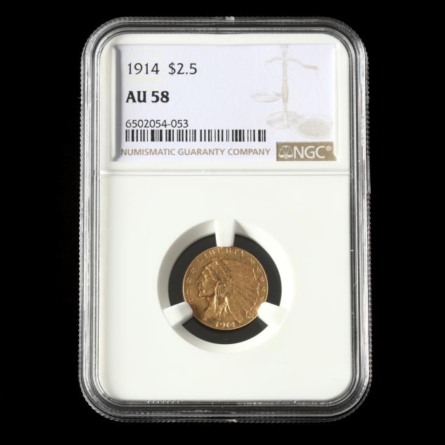 1914-2-50-indian-head-gold-quarter-eagle-ngc-au58