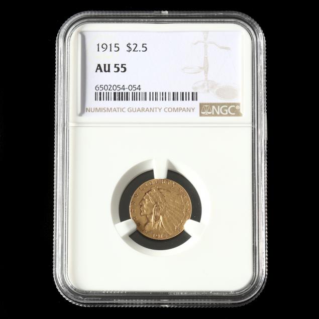 1915-2-50-indian-head-gold-quarter-eagle-ngc-au55