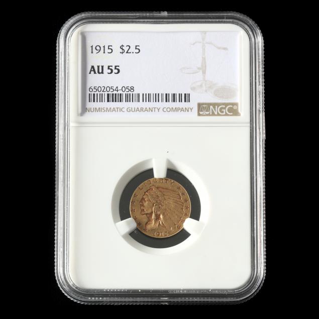 1915-2-50-indian-head-gold-quarter-eagle-ngc-au55