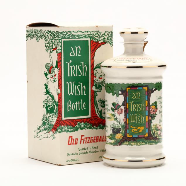 old-fitzgerald-bourbon-whiskey-in-an-irish-wish-porcelain-decanter