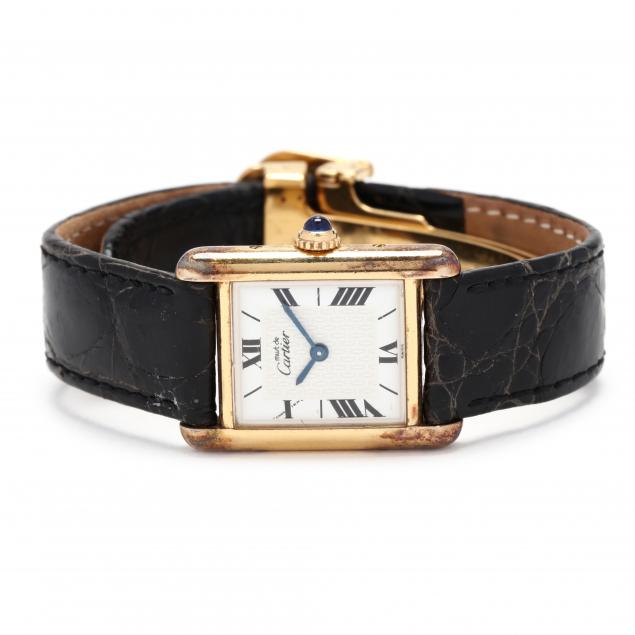 gold-plated-tank-watch-must-de-cartier