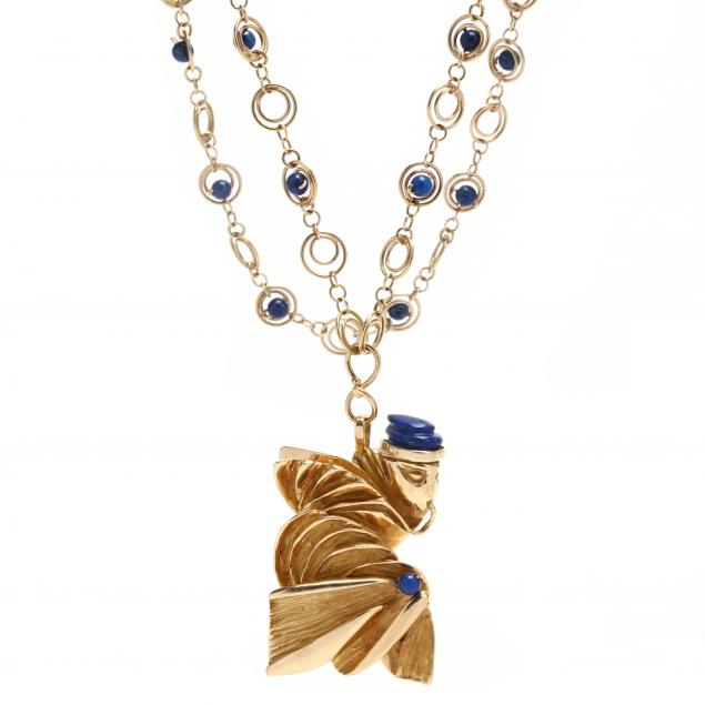 gold-pendant-and-lapis-lazuli-necklace-signed
