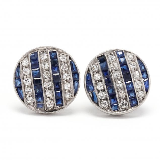 platinum-sapphire-and-diamond-earrings