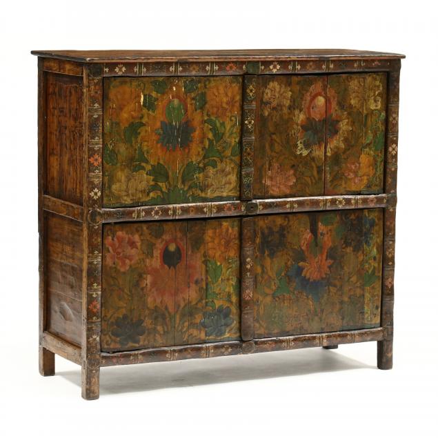 a-tibetan-painted-wood-cabinet