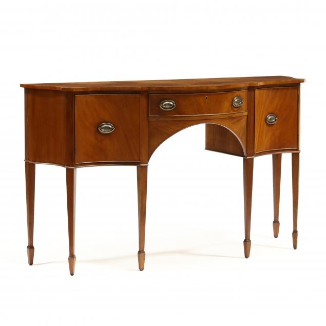 hepplewhite-style-mahogany-serpentine-sideboard