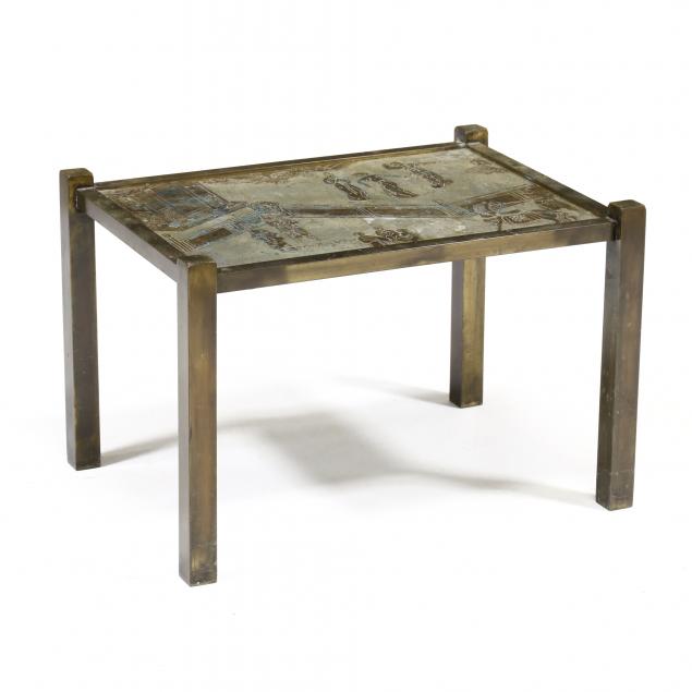 philip-kelvin-laverne-enameled-bronze-side-table