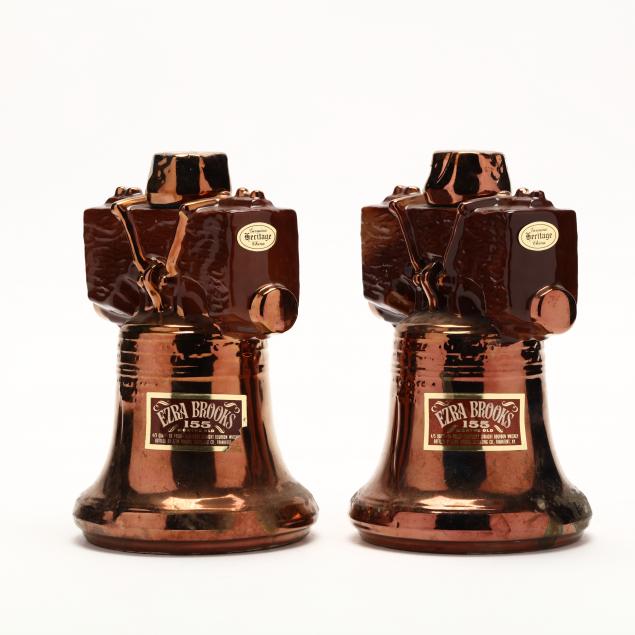 ezra-brooks-whiskey-in-liberty-bell-decanters
