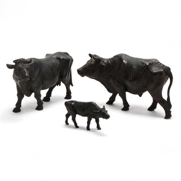 japanese-bronze-oxen-family-i-okimono-i-sculptures