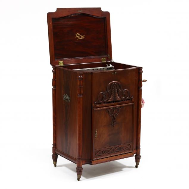 mira-18-1-2-inch-grand-console-mahogany-music-box-with-42-discs