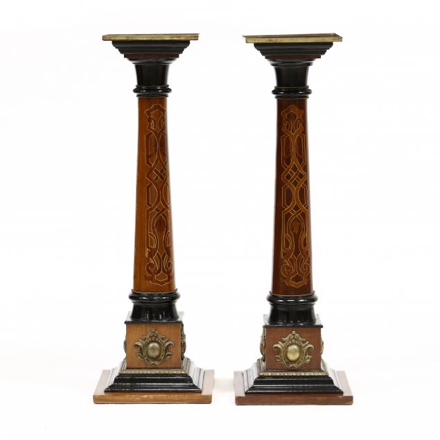 pair-of-continental-mahogany-ormolu-mounted-and-penwork-pedestals