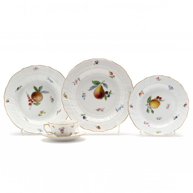 a-set-of-61-meissen-table-ware-fruit-and-floral-design