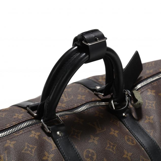 Louis Vuitton Monogram Macassar Keepall 45 Bandouliere Duffle Bag Auction