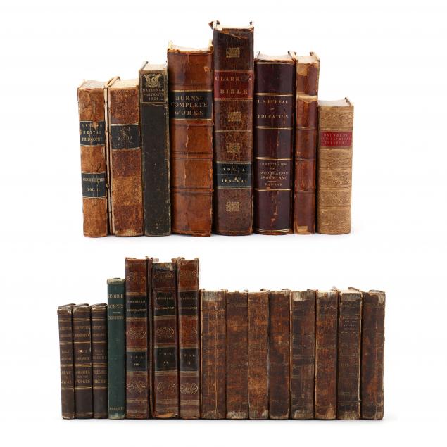 twenty-three-23-leatherbound-19th-century-books