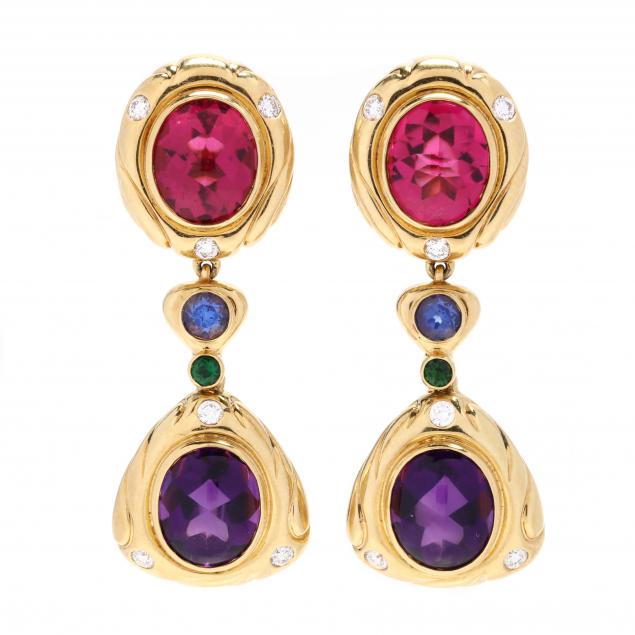gold-and-multi-gemstone-drop-earrings-kurt-wayne
