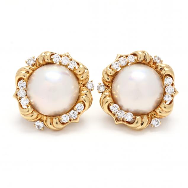 gold-mabe-pearl-and-diamond-earrings