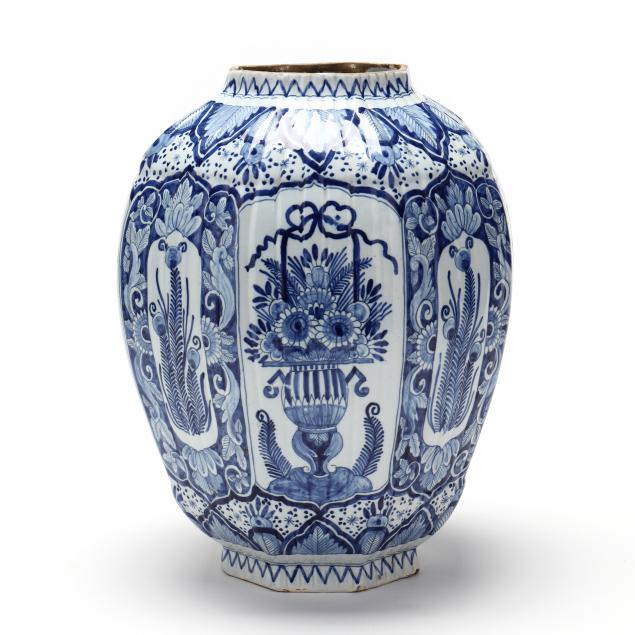 large-delft-blue-and-white-covered-vase
